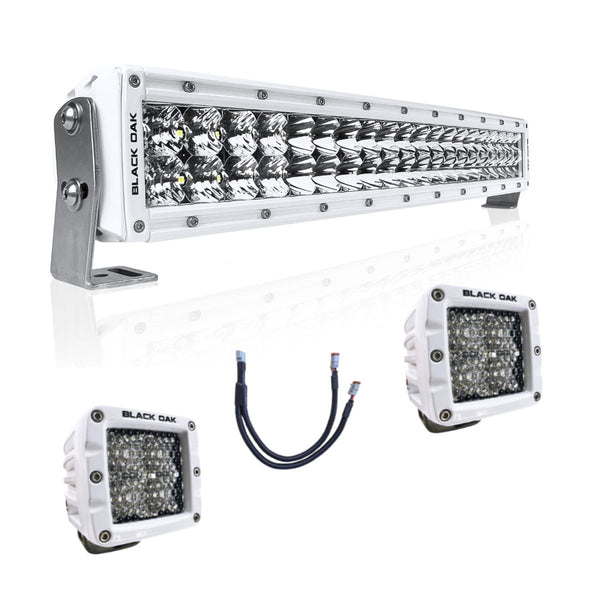 New - 20'' Marine LED Light Bar Kit - Black Oak LED Pro Series 3.0