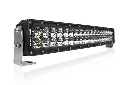 20 Inch Curved Double Row: Black Oak LED Pro Series 3.0 Dual Row LED Light Bar