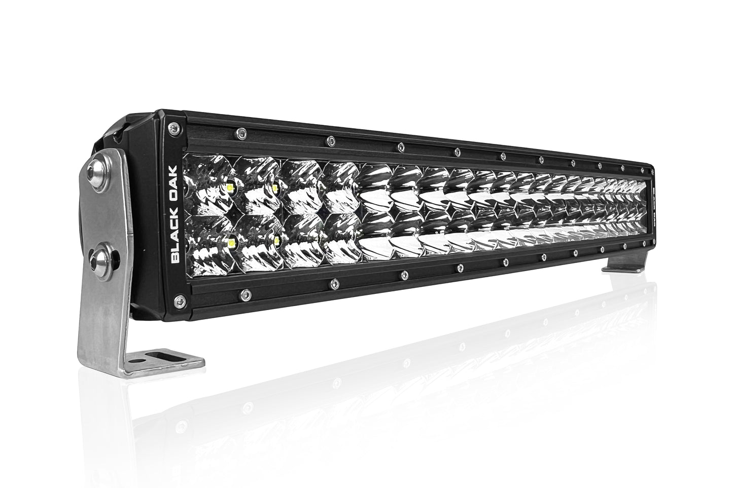  20 Inch Double Row: Black Oak LED Pro Series 3.0 Dual Row LED Light Bar