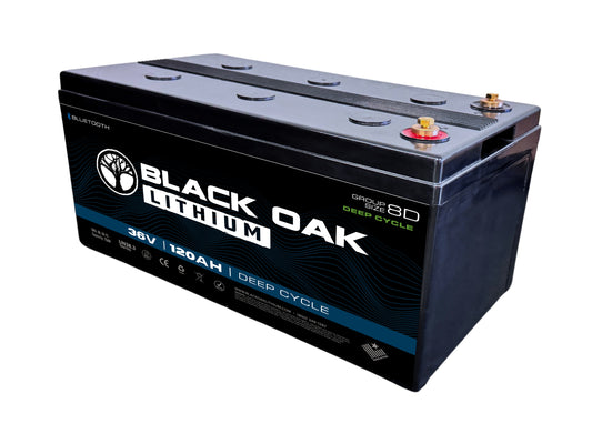 Black Oak Lithium 36V 120Ah Deep Cycle Golf Cart Battery