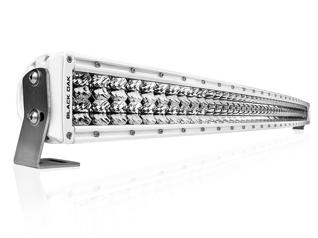 50 Inch Marine Curved: Black Oak LED Pro Series 3.0 Double Row LED Light Bar