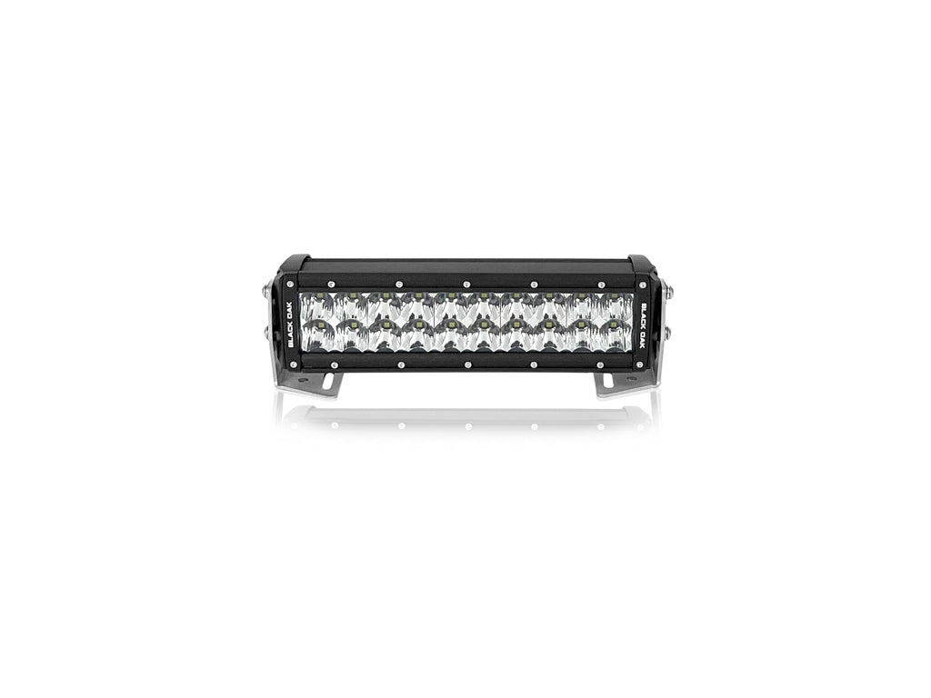 10 Inch Double Row: Black Oak LED Pro Series 3.0 Dual Row LED Light Bar Front View