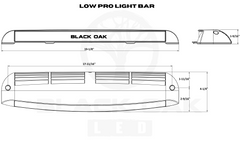 New - Low Pro™ Light Bar - Black Oak LED