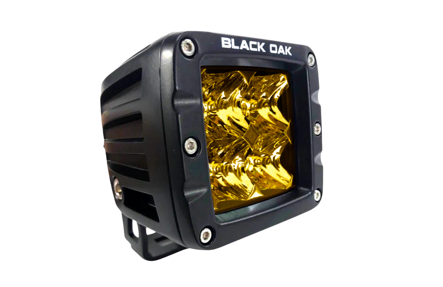 2 Inch Yellow Lens Flood or Spot Pod: Black Oak LED Pro Series 3.0: 40W CREE XM-L2