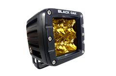 New - 2 Inch Yellow Lens Flood or Spot Pod: Black Oak LED Pro Series 3.0: 40W CREE XM-L2