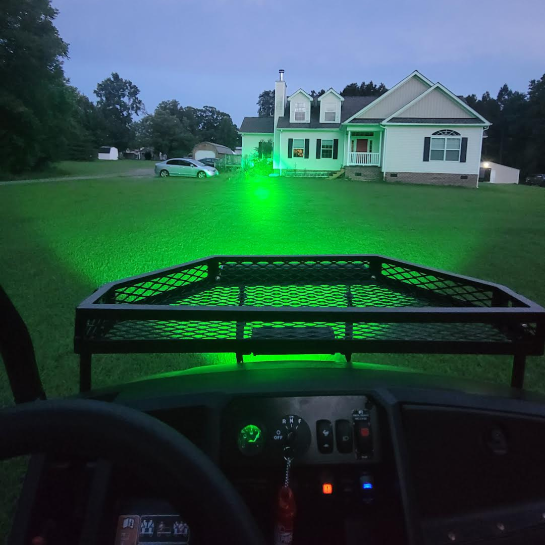 10 Inch Green LED Hog Hunting LED Light Bar - Combo Optics - Black Oak LED Pro Series 3.0