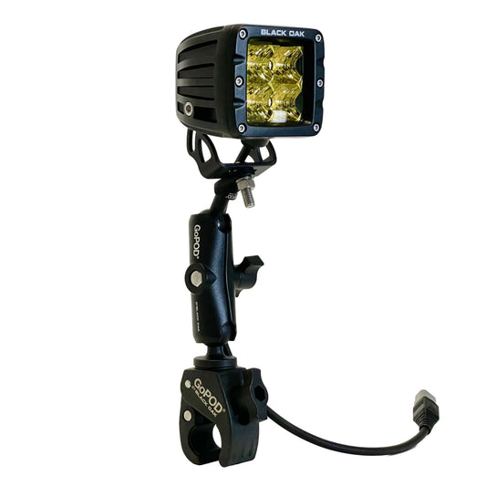 GoPOD™ Portable Fog Light Pro Series - Yellow Lens Fog Light LED Light Pod & Universal Mount