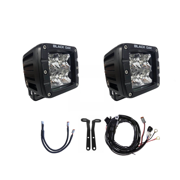 (07-13) Toyota Tundra - Ditch Light Pod Kit - Black Oak LED