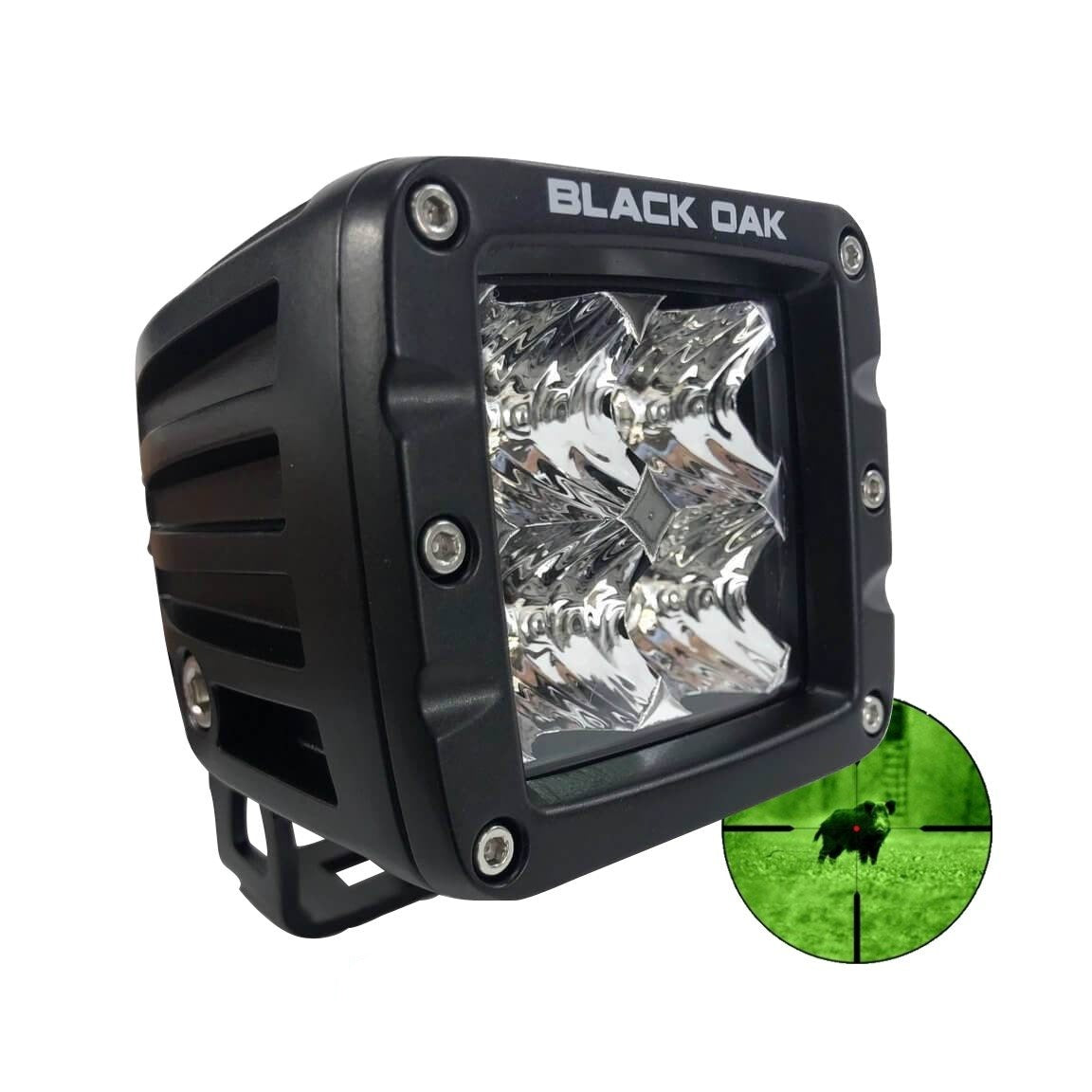 2 Inch 850nm Infrared POD Light - Black Oak LED Pro Series 3.0